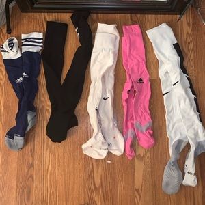 Soccer socks bundle !! With FREE Pink adidas bag